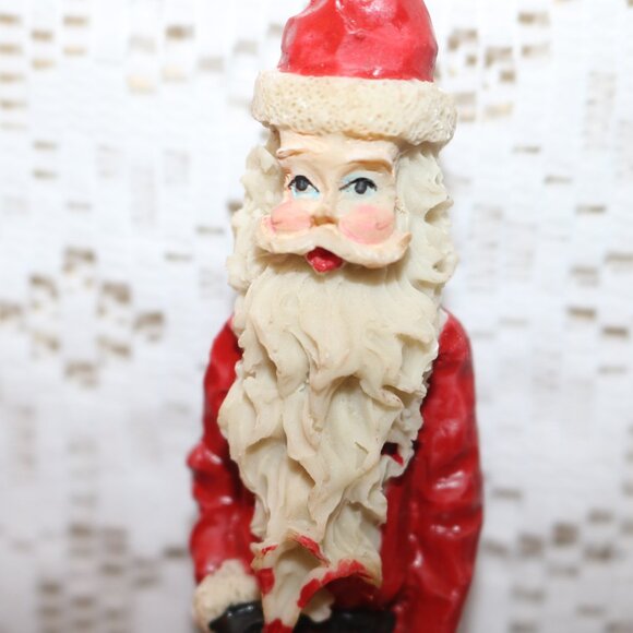 Lot of 3 Slim Santa figures retro and cute - Picture 5 of 7